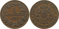 NASSAU 1 KREUZER Adolph 1839-1866 -