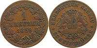NASSAU 1 KREUZER Adolph 1839-1866 -