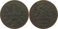 NASSAU 1 KREUZER Adolph 1839-1866 -