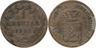 BAYERN 1 KREUZER Maximilian II. Joseph (1848-1864) -