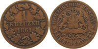 NASSAU 1 KREUZER Adolph 1839-1866 -