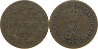 NASSAU 1 KREUZER Adolph 1839-1866 -