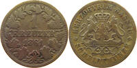 NASSAU 1 KREUZER Adolph 1839-1866 -