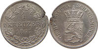 HESSEN DARMSTADT 1 KREUZER Ludwig III. 1848-1877 -