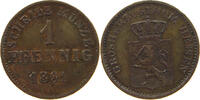 HESSEN DARMSTADT 1 PFENNIG Ludwig III. 1848-1877. -