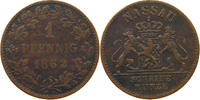 NASSAU 1 PFENNIG Adolph 1839-1866 -