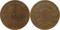 BAYERN 1 PFENNIG Ludwig II. (1864-1886) -