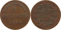 BAYERN 1 PFENNIG Ludwig II. (1864-1886) -