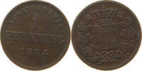 BAYERN 1 PFENNIG Ludwig II. (1864-1886) -
