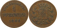 BAYERN 1 PFENNIG Ludwig II. (1864-1886) -