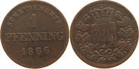 BAYERN 1 PFENNIG Ludwig II. (1864-1886) -