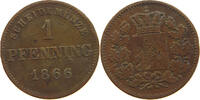 BAYERN 1 PFENNIG Ludwig II. (1864-1886) -