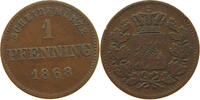 BAYERN 1 PFENNIG Ludwig II. (1864-1886) -