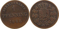 BAYERN 1 PFENNIG Ludwig II. (1864-1886) -