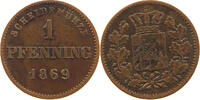 BAYERN 1 PFENNIG Ludwig II. (1864-1886) -
