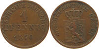 HESSEN DARMSTADT 1 PFENNIG Ludwig III. 1848-1877. -