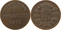 BAYERN 1 PFENNIG Ludwig II. (1864-1886) -