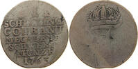 MECKLENBURG SCHWERIN 1 SCHILLING Friedrich 1756-1785 -