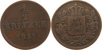 BAYERN 1/2 KREUZER Maximilian II. Joseph (1848-1864) -