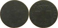 BRANDENBURG PREUSSEN 2 PFENNIG Friedrich Wilhelm III. (1797-1840) -