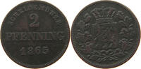 BAYERN 2 PFENNIG Ludwig II. (1864-1886) -