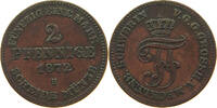 MECKLENBURG SCHWERIN 2 PFENNIG Friedrich Franz II. 1842-1883 -