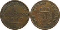 BRANDENBURG PREUSSEN PFENNIG Wilhelm I. (1861-1888) -