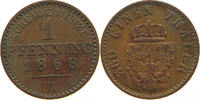 BRANDENBURG PREUSSEN PFENNIG Wilhelm I. (1861-1888) -