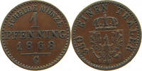 BRANDENBURG PREUSSEN PFENNIG Wilhelm I. (1861-1888) -