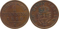 BRANDENBURG PREUSSEN PFENNIG Wilhelm I. (1861-1888) -