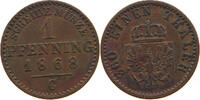 BRANDENBURG PREUSSEN PFENNIG Wilhelm I. (1861-1888) -