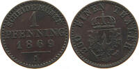 BRANDENBURG PREUSSEN PFENNIG Wilhelm I. (1861-1888) -