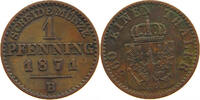 BRANDENBURG PREUSSEN PFENNIG Wilhelm I. (1861-1888) -