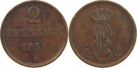 BRAUNSCHWEIG CALENBERG HANNOVER 2 PFENNIG Ernst August (1837-1851) -