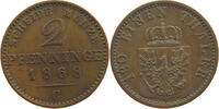 BRANDENBURG PREUSSEN 2 PFENNIG Wilhelm I. (1861-1888) -