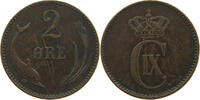 DENMARK 2 ÖRE CHRISTIAN IX. (1863-1906) -