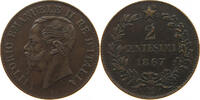 ITALY 2 CENTESIMI VITTORIO EMANUELE II. (1861-1878) -