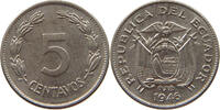 ECUADOR 5 CENTAVOS 1946 VZ 8,00 EUR  plus 5,99 EUR verzending