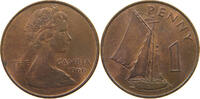 GAMBIA 1 PENNY ELIZABETH II. (1952-2022) -