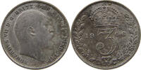 GREAT BRITAIN 3 PENCE 1906 EDWARD VII. (1901 - 1910) SS 12,00 EUR  plus 5,99 EUR verzending