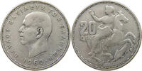 GREECE 20 DRACHMAI PAUL I. (1947-1964) -