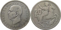 GREECE 20 DRACHMAI PAUL I. (1947-1964) -