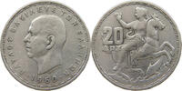 GREECE 20 DRACHMAI PAUL I. (1947-1964) -
