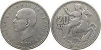 GREECE 20 DRACHMAI PAUL I. (1947-1964) -