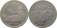 SPAIN 1 PESETA PROVISIONAL GOVERNMENT (1868-1871) -