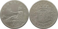 SPAIN 2 PESETAS PROVISIONAL GOVERNMENT (1868-1871) -