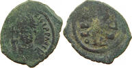 BYZANTINE EMPIRE 1/2 FOLLIS MAURICE TIBERIUS (582-602) -