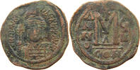 BYZANTINE EMPIRE FOLLIS MAURICE TIBERIUS (582-602) -