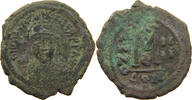 BYZANTINE EMPIRE FOLLIS MAURICE TIBERIUS (582-602) -