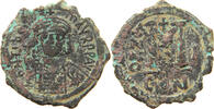 BYZANTINE EMPIRE FOLLIS MAURICE TIBERIUS (582-602) -